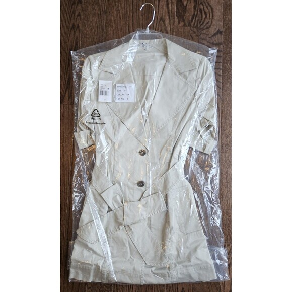 Cabi 777 Sandy Trench Coat Jacket Womens 4 Belted Collared Career Button Up - Picture 1 of 12